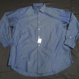 NWT vtg 90's Nautica pinstripe button up xl